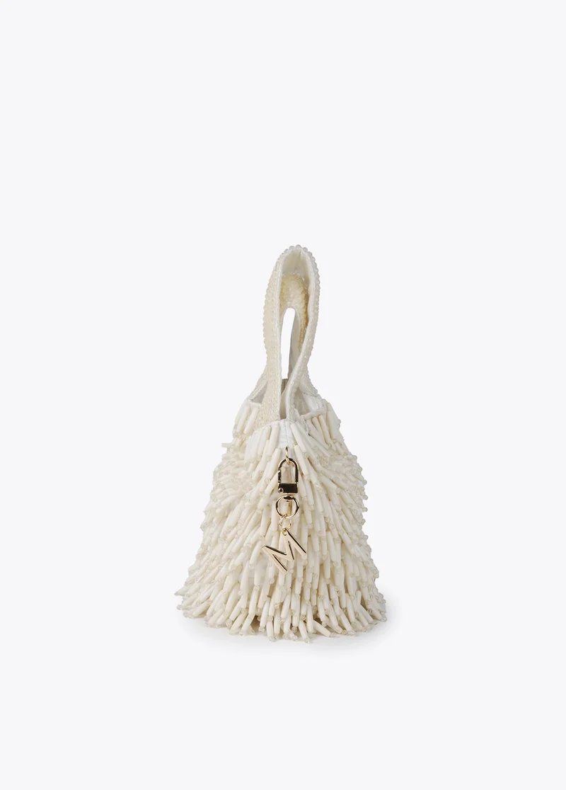 Lola Casademunt Small bag with coral-effect beading