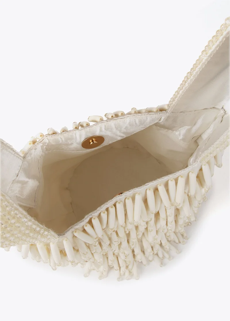 Lola Casademunt Small bag with coral-effect beading