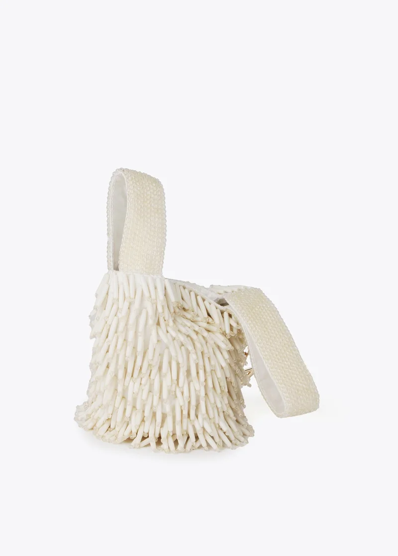 Lola Casademunt Small bag with coral-effect beading