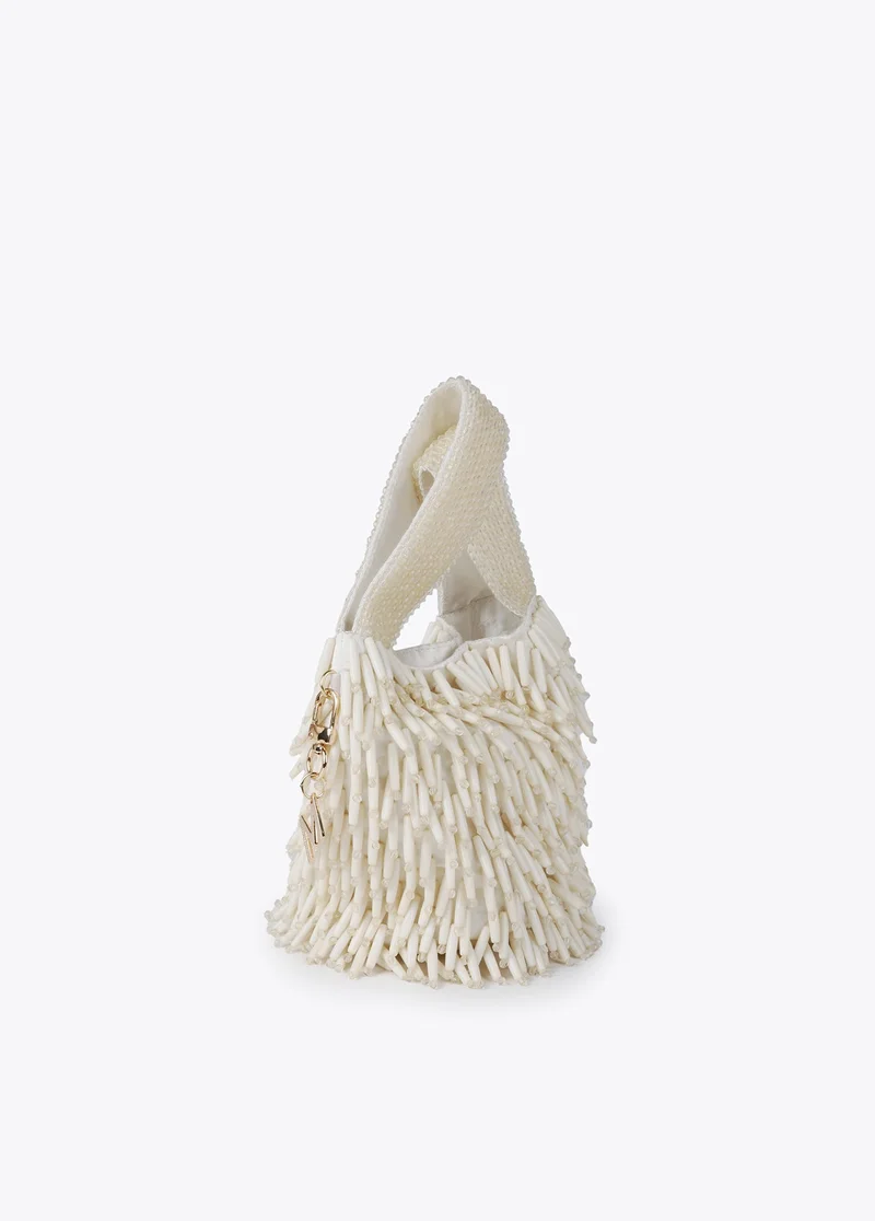Lola Casademunt Small bag with coral-effect beading