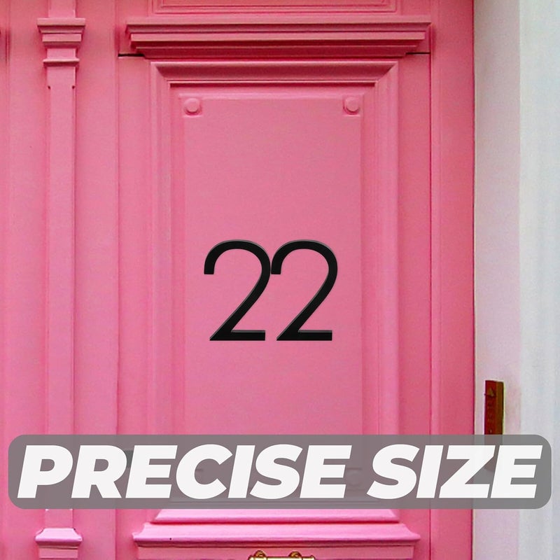 Metal House Number Sign Plaque Number 2 in Black Zinc Alloy Vertical Address Sign for Outdoor Use for Home Front Door - Image 5