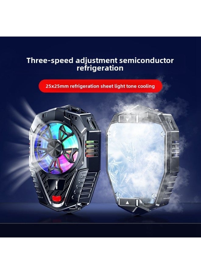 2024 HY01 Semiconductor Digital Display Mobile Phone Radiator Three-speed Temperature Control Adjustment Tremolo Fast Hand With In Stock-Color:Black (three Gear Adjustment)  - Image 5