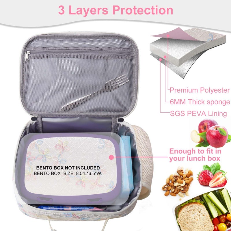 RHCPFOVR Kids Lunch Bag - Insulated Lunch Box for Boys Girls,Washable Lunch Bag and Reusable Toddler Leak-proof Lunchbox for School and Daycare - Image 3