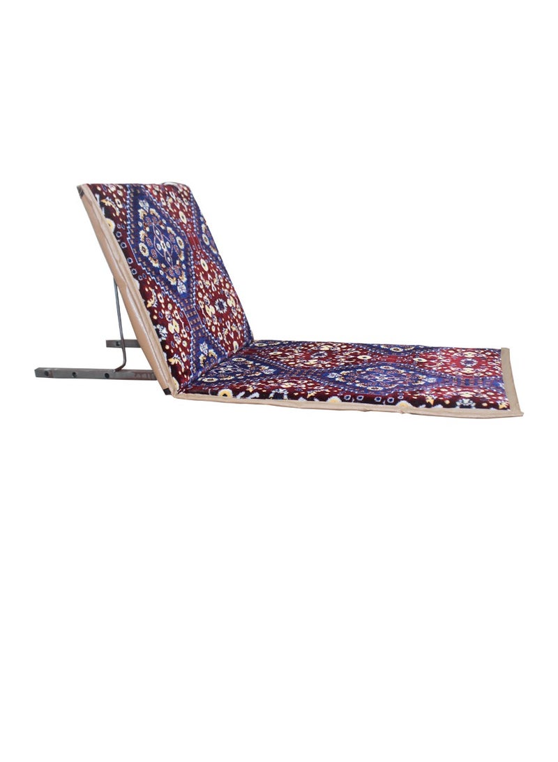 ISHWAZ Saudi Majlis Floor Chair | Foldable Ground Seating with Backrest for Desert Trips, Camping, Outdoor Sessions, Family Gatherings & Picnics - Image 3
