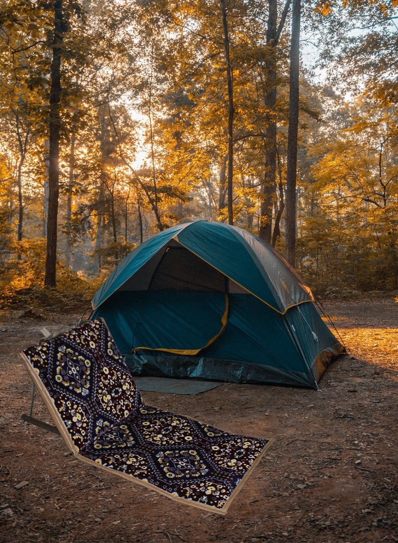 ISHWAZ Saudi Majlis Floor Chair | Foldable Ground Seating with Backrest for Desert Trips, Camping, Outdoor Sessions, Family Gatherings & Picnics - Image 2