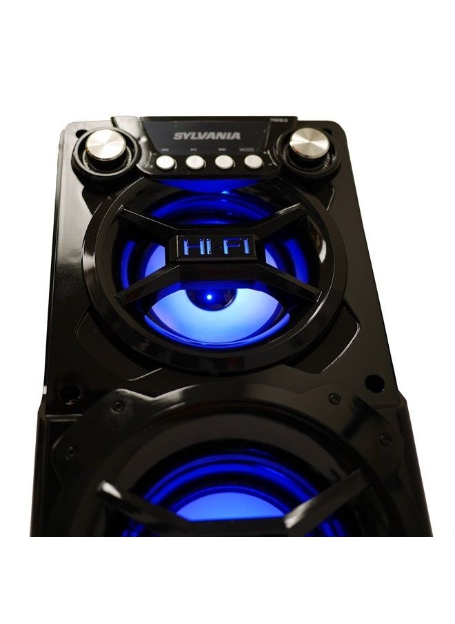 Sylvania LEDVANCE Portable Bluetooth Speaker, Black, 7 x 8.2 x 15.5 inches (SP328-BLACK)  - Image 3
