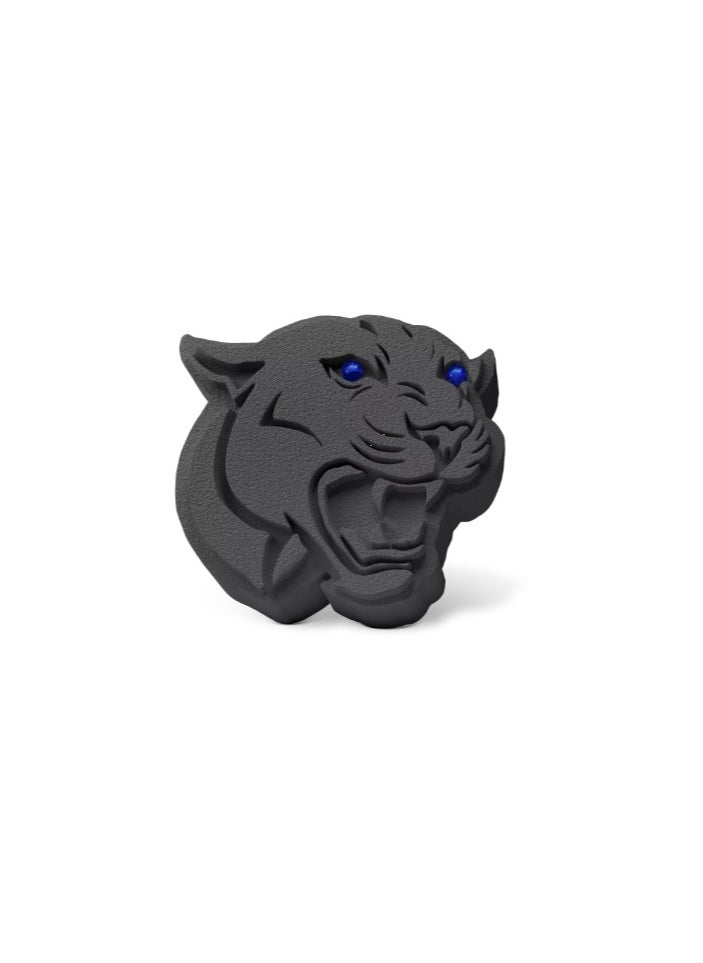 MEDORI - Ceramic Car Air Freshener For Vent 2D Panther Head Glamour analogous to Can-Can Burlesque a Fragrance With an Exotic and enchanting Aroma Fragrance is made in France - Image 1