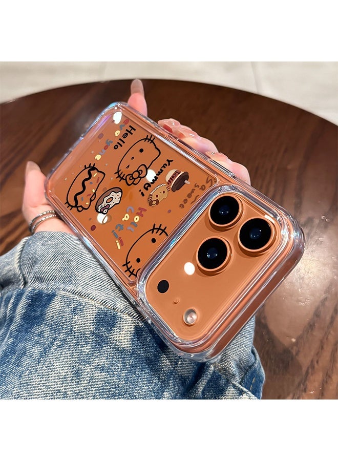 با لوف غطاء شفاف لهاتف iPhone 17 Pro Max - غطاء هاتف لطيف لهاتف iPhone 17 Pro Max، يتميز بغطاء هاتف شفاف لطيف بنقشة قط Kt. غطاء هاتف بنقشة كارتونية مناسب للنساء - Image 4