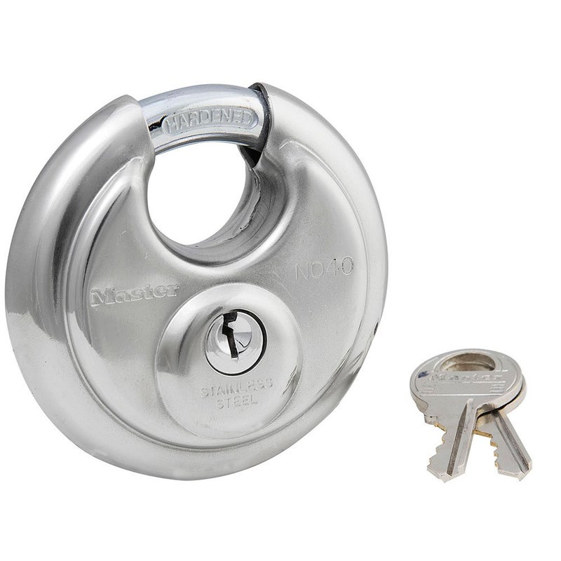 Master Lock 40T Stainless Steel Discus Padlock, 2 Pack - Image 4