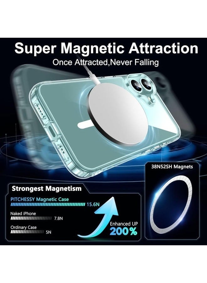 JAJEEK Privacy Case for iPhone 16 | Clear Magnetic iPhone 16 Phone Case with Privacy Screen Protector & Camera Protector | Ultra Slim Shockproof TPU Bumper & Hard PC Cover | Full Protection & Privacy - Image 5