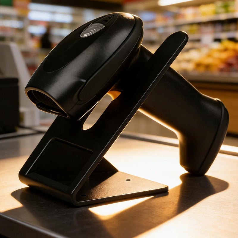 FUOYLOO Universal Barcode Scanner Stand Barcode Scanning Reader Cradle Holder for Supermarket Retail Store School Library Logistic Warehouse - Image 5