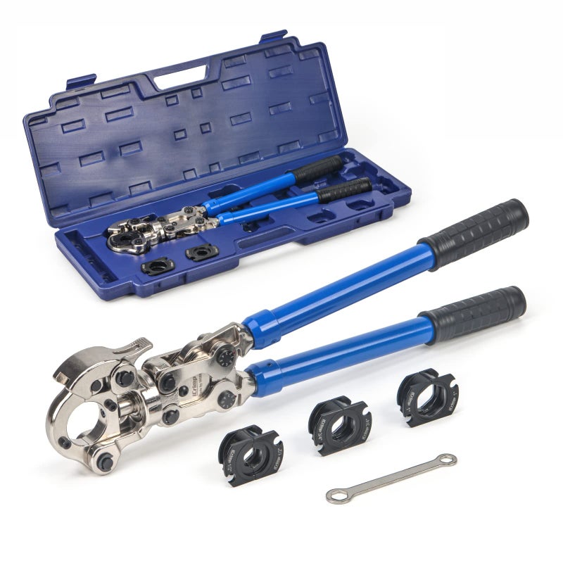 iCrimp Copper Tube fittings Crimping tool with 1/2,3/4 and 1-inch Jaw for ProPress copper fitting IWISS-1632AF - Image 1