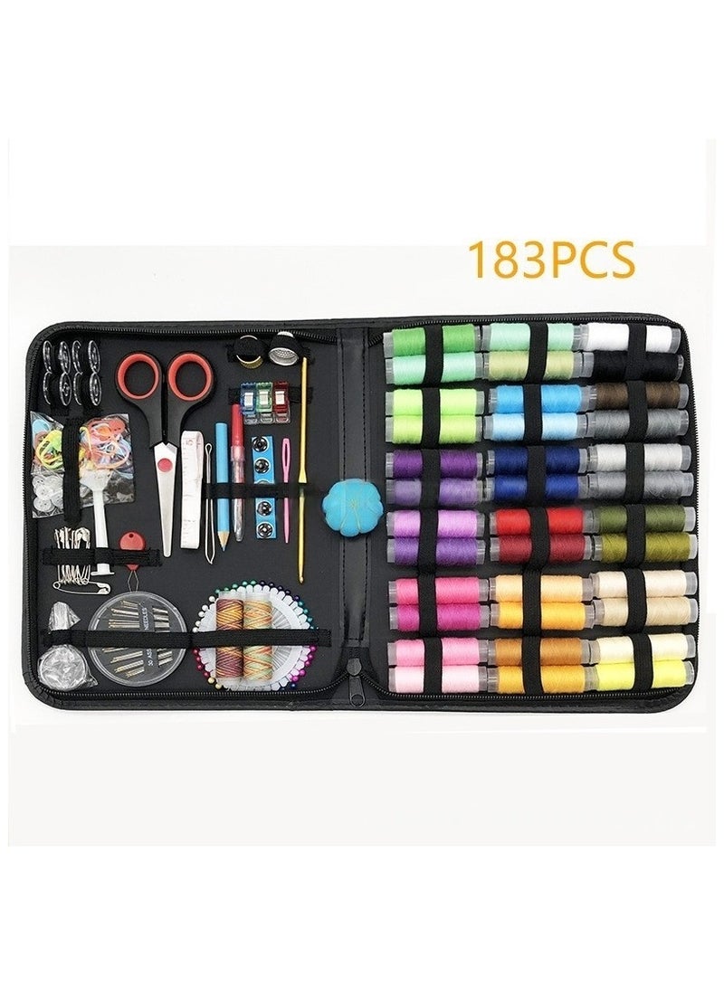 Soofam Sewing Kit, 183 Pcs Sewing Accessories kit with Premium Sewing Box, 38 XL Sewing Thread, Sewing Needles, Scissors, Thimble, for Home Traveler, Adults, Kids, Emergency, Beginner - Image 3