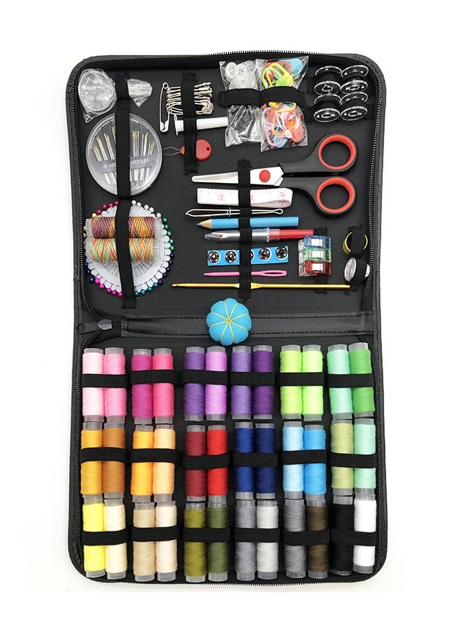 Soofam Sewing Kit, 183 Pcs Sewing Accessories kit with Premium Sewing Box, 38 XL Sewing Thread, Sewing Needles, Scissors, Thimble, for Home Traveler, Adults, Kids, Emergency, Beginner - Image 1