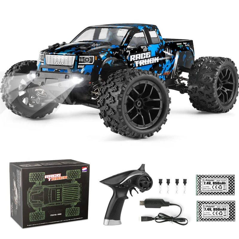 HAIBOXING RC Cars 118 Scale 4WD OffRoad Monster Trucks with 36KMH High Speed 24 GHz RemoteControlled Electric All Terrain Waterproof Vehicles with Rechargeable Battery for Kids and Adults RTR