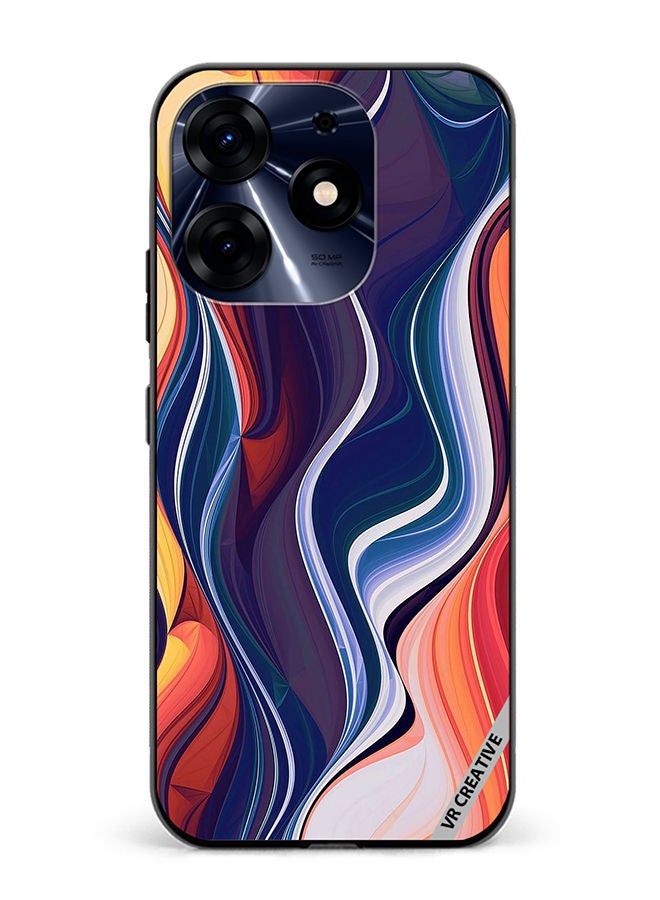 VR CREATIVE Protective Case Cover For Tecno Spark 10 Pro Abstract Design Multicolour - Image 1