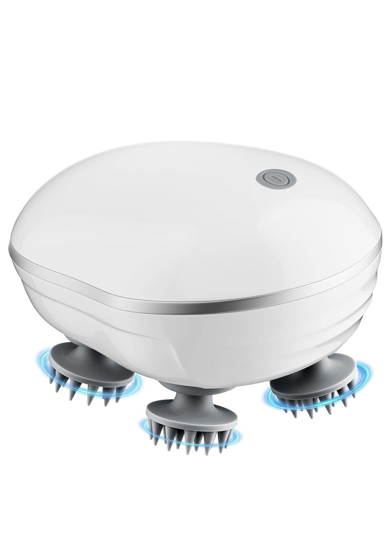 LIXES Electric Scalp Massager, Head Massager Scalp with 4 Removable Massage Claws, Rechargeable Waterproof Handheld Head Massage Scalp for Full-Body Massage, Deep Clean and Stress Relax  - Image 1