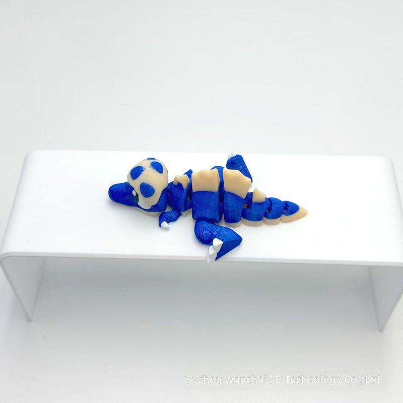 3D Printed Multi-Color Little Dinosaur Toy, Educational Decoration Mini Figure with Movable Joints for  Kids - Image 1