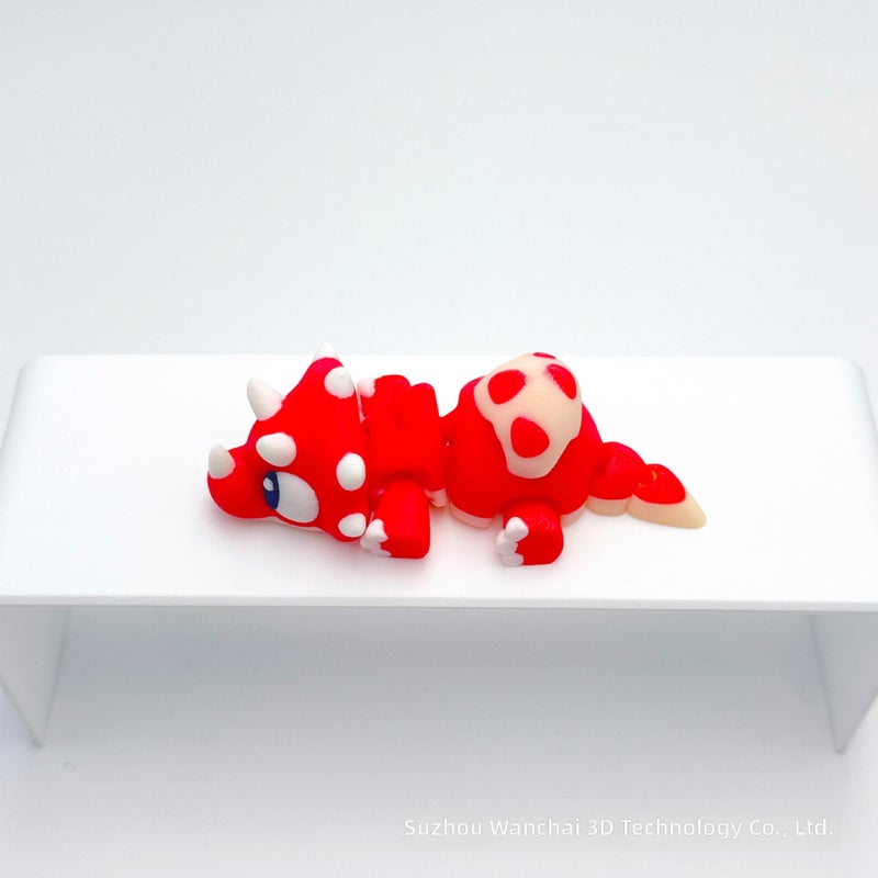 3D Printed Multi-Color Little Dinosaur Toy, Educational Decoration Mini Figure with Movable Joints for  Kids - Image 5