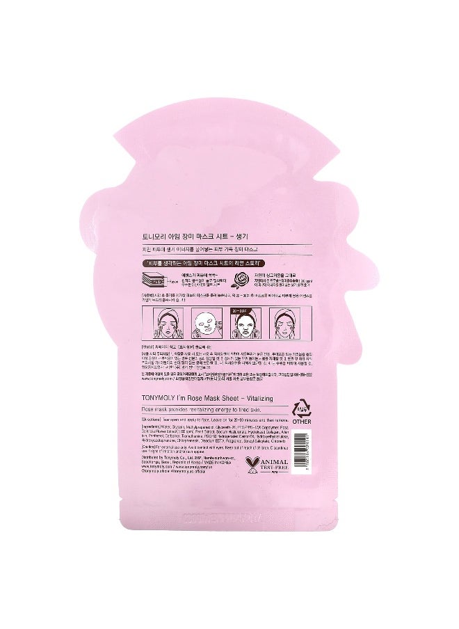 Tony Moly TonyMoly, I'm Rose, Vitalizing Beauty Mask Sheet, 1 Sheet, 0.74 oz (21 g)  - Image 2