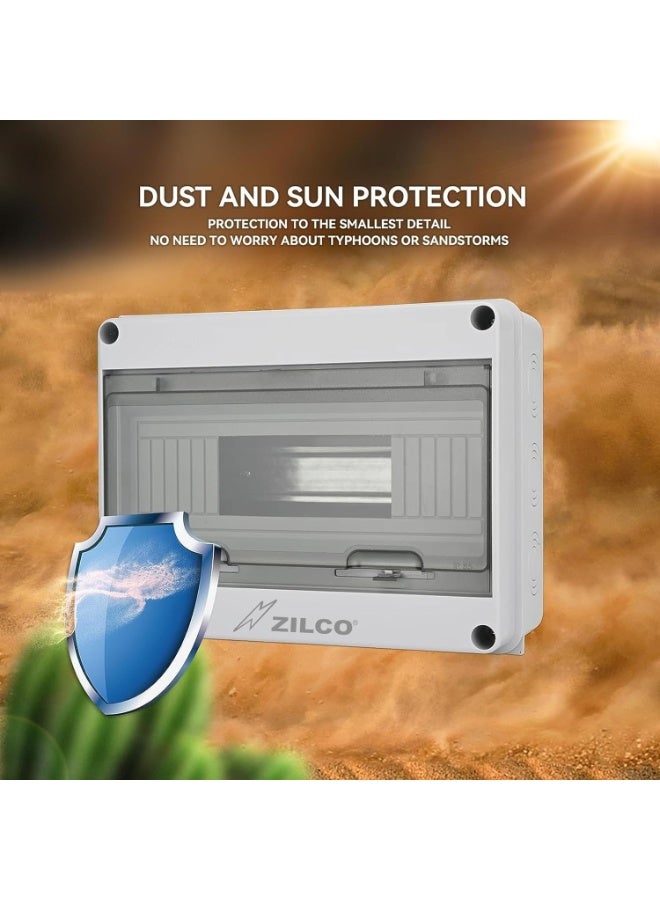 ZILCO Solar Combiner Box | Outdoor Waterproof Distribution Box (12 Way) German Engineering • IP65 Protection • Premium Electrical Safety Trusted ZILCO Quality – Engineered in Germany - Image 5