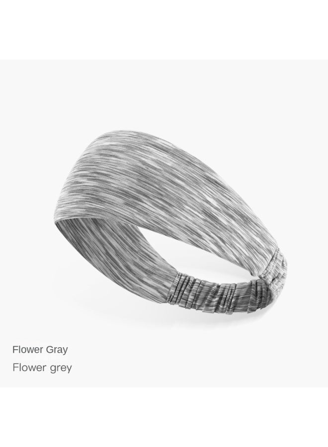 ريكسشي عصابة رأس رياضية للرجال، عريضة لامتصاص العرق للصيف والهواء الطلق وكرة السلة والجري واللياقة البدنية، لفافة رأس عريضة، ربطة شعر - Image 1