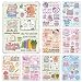 TAKEALOOKO Insert Cardstock Paper for Kindle 6Pcs Colorful Reading Theme Back Cover Inserts Cute Decorative Cards for Kindle EReaders Perfect Gifts for Book Lovers 69x48 - Image 2