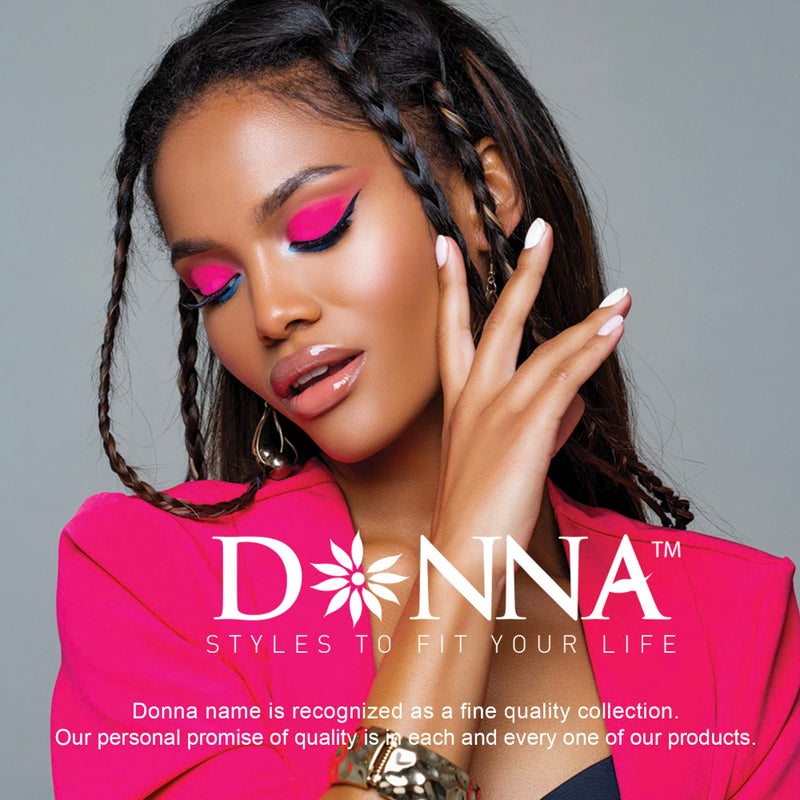 Donna وشاح رأس ساتين دونا 30" × 30"، رباط رأس للنساء، وشاح رأس للنساء، وشاح حرير، لف الشعر الحريري للنوم، 1 قطعة (أسود، 30" × 30") - Image 5