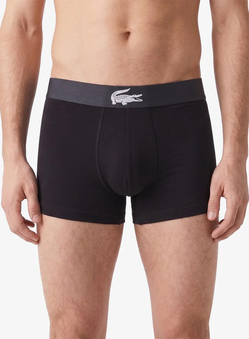 Lacoste  3-Pack Logo Trunks for Men | Best Price UAE
