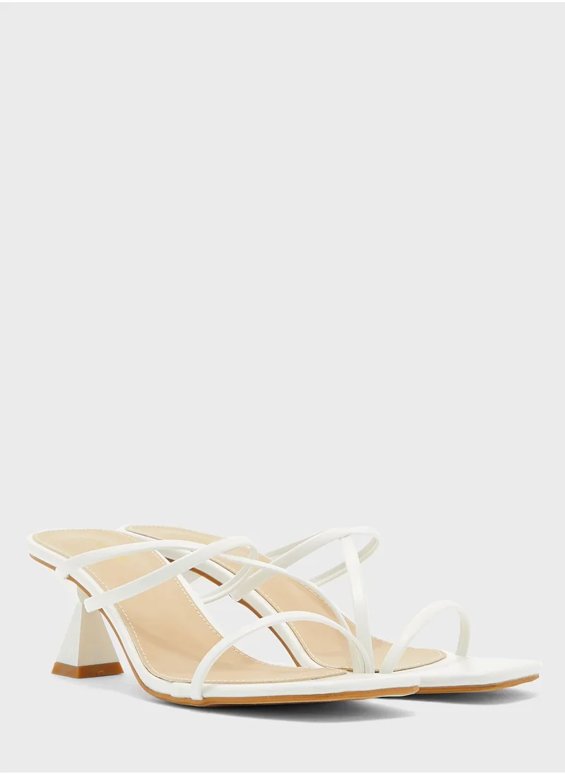 Ginger Flared Heel Strappy Sandal