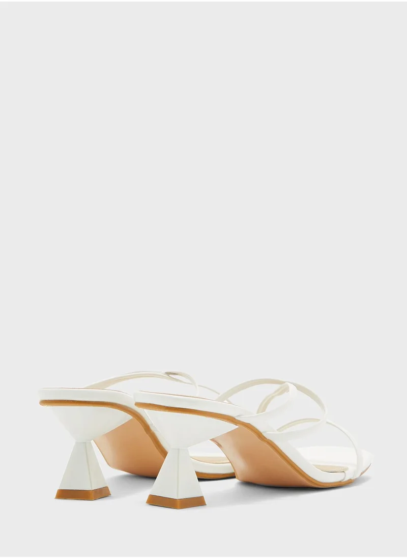 Ginger Flared Heel Strappy Sandal