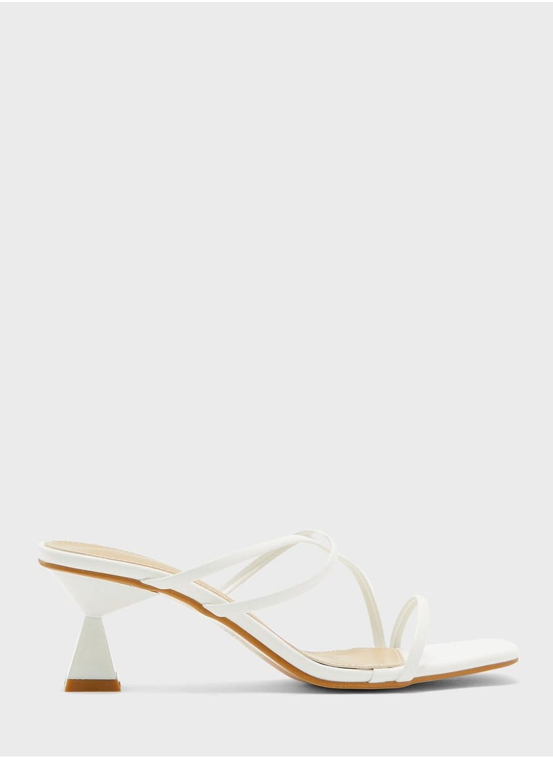 Ginger - Flared Heel Strappy Sandal - Image 1