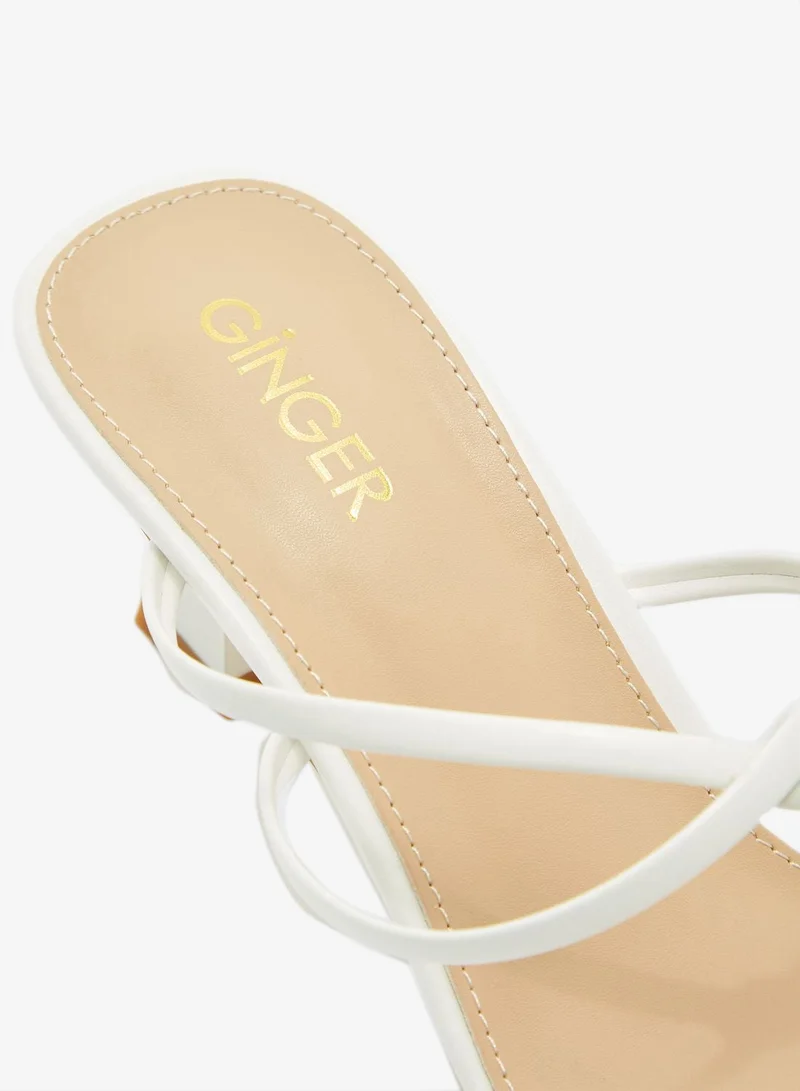 Ginger Flared Heel Strappy Sandal