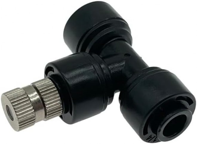 10PCS Atomizing Mist Nozzles 6mm Quick Slip Lock Connector Humidify Watering Sprayer 0.1mm-0.5mm Cooling System(0.3mm Black) - Image 1