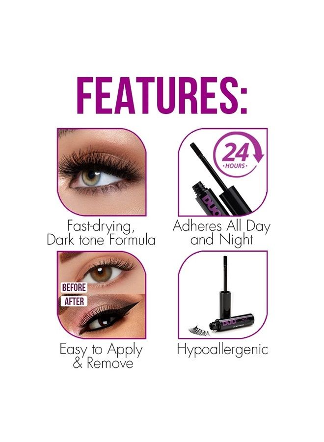 DUO Quick-Set Dark False Strip Lash Adhesive, Dries Dark 0.18 oz x 1 Pack - Image 4