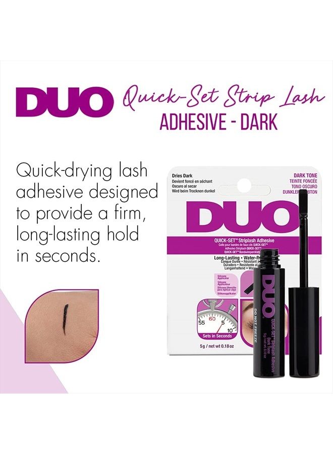DUO Quick-Set Dark False Strip Lash Adhesive, Dries Dark 0.18 oz x 1 Pack - Image 2