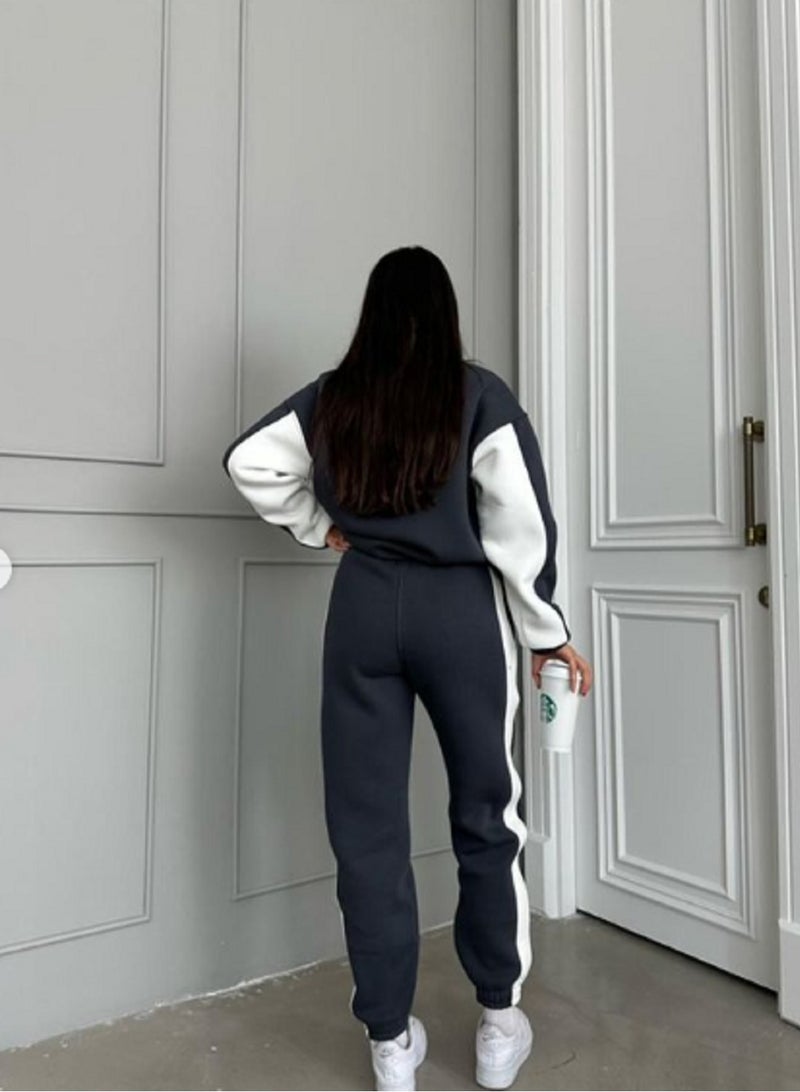 Black sports set with white accents featuring a modern and stylish design perfect  - Image 2