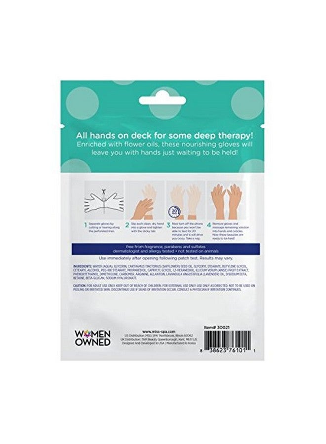 MISS SPA Moisturizing Hand Foot Treatment Set for Women, Nourishing Deep Therapy Softening Gloves and Foot Masks, Moisturizing Hand Masks Gloves for Dry Skin Soften Cuticles, Skin Care Set, 4-Pack - Image 2
