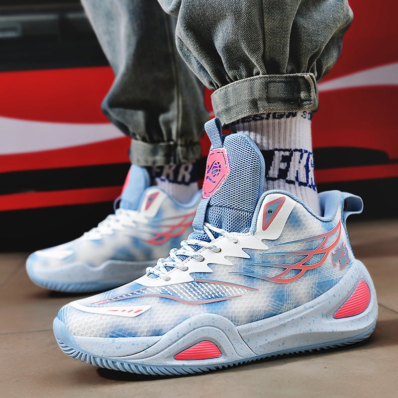 High-Top Mesh Basketball Shoes Men'S Combat Boots Cement Youth Sneaker Combat Training Shoes Children'S Shoes - Image 4