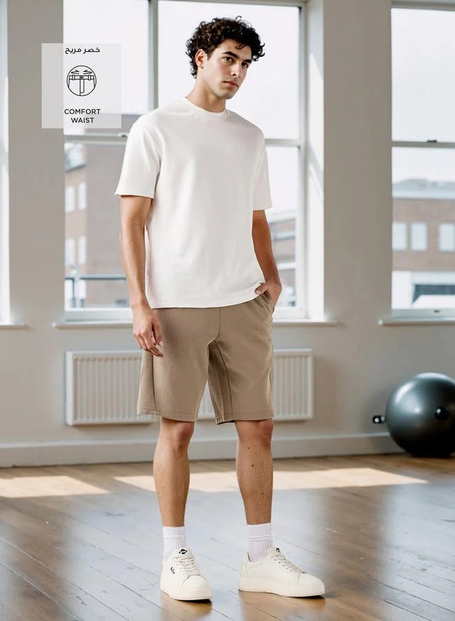 ADOT by Splash Regular Fit Shorts with Drawstring Closure