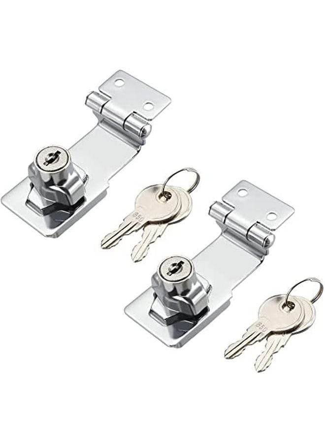 68mm Key Hinge Lock Twist Knob Cabinet Lock with Keys - Image 2