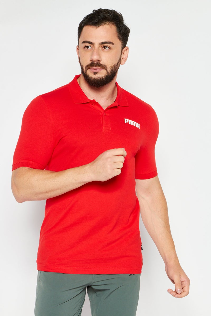 PUMA Men Regular Fit Short Sleeve Outdoor Polo Shirt, Red - Image 1