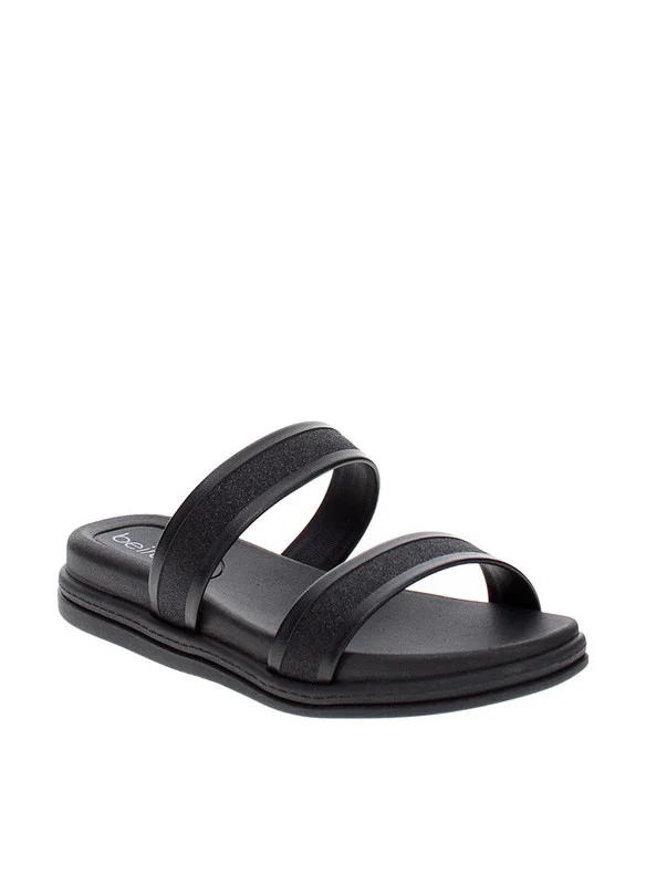 Beira Rio Beira Rio Ladies Flat Sandals Black | Made In Brazil