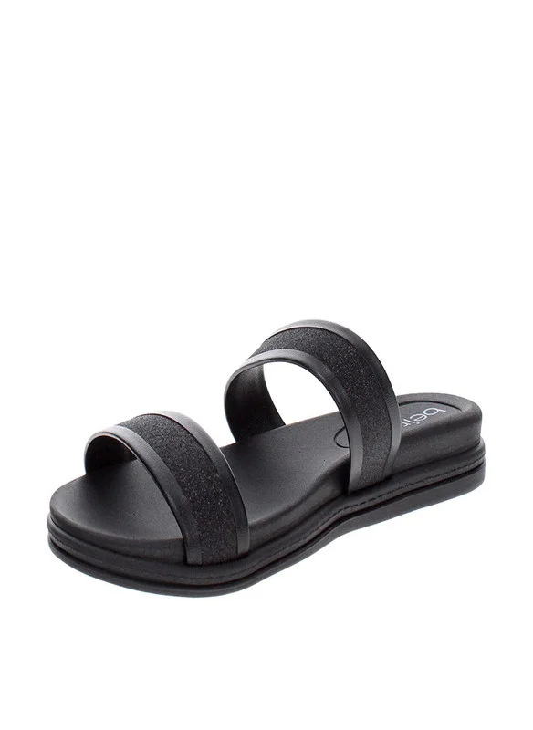 Beira Rio Beira Rio Ladies Flat Sandals Black | Made In Brazil