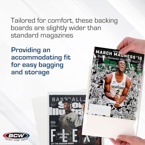 BCW Magazine Backing Boards 8.5" x 11" – 100 Pack | 24pt Acid-Free Boards for Comics, Fabric Storage, Crafts & Collectibles | Precision Cut for Archival Protection - Image 4