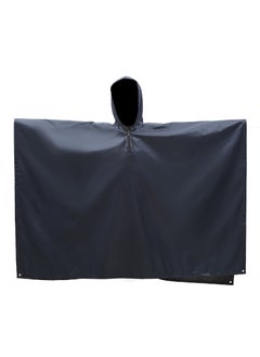 Waterproof 3-in-1 Poncho 210T Polyester PU Navy Blue Simple Polyester PVC Poncho Raincoat