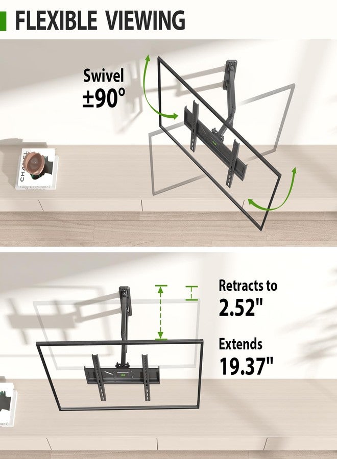 USX MOUNT Corner TV Wall Mount TV Bracket for 26-60 Inch TVs up to 80 lbs, Single Articulating Arm, Full Motion TV Mount with Swivel and Tilt, Max VESA 400x400mm - Image 4