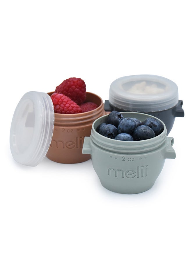 melii Snap And Go Pods - BPA  Free, Leak Proof, Perfect For Portioning Baby Food, Snacks, or Condiments - 2OZ 6 Pieces - Image 4