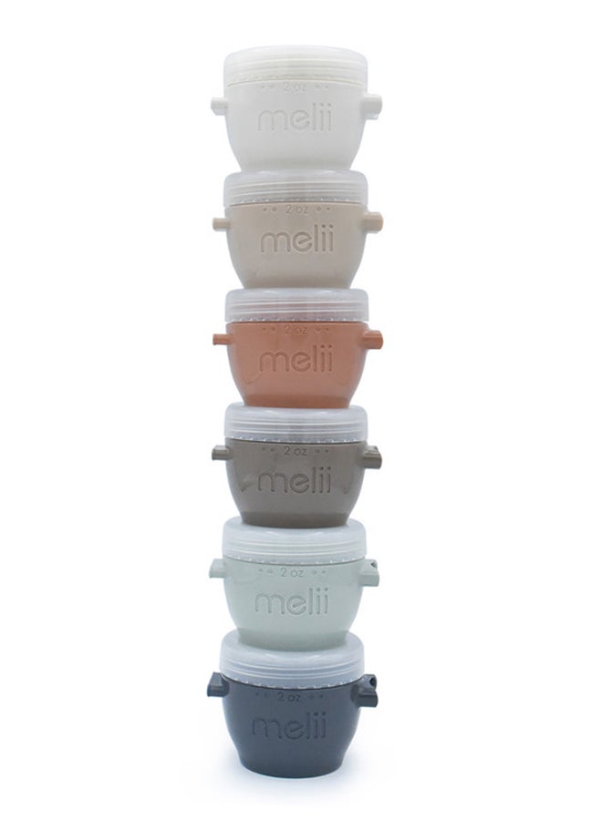 melii Snap And Go Pods - BPA  Free, Leak Proof, Perfect For Portioning Baby Food, Snacks, or Condiments - 2OZ 6 Pieces - Image 3