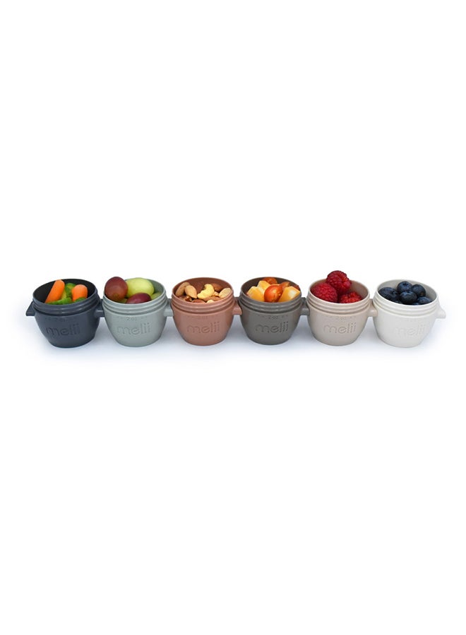 melii Snap And Go Pods - BPA  Free, Leak Proof, Perfect For Portioning Baby Food, Snacks, or Condiments - 2OZ 6 Pieces - Image 2